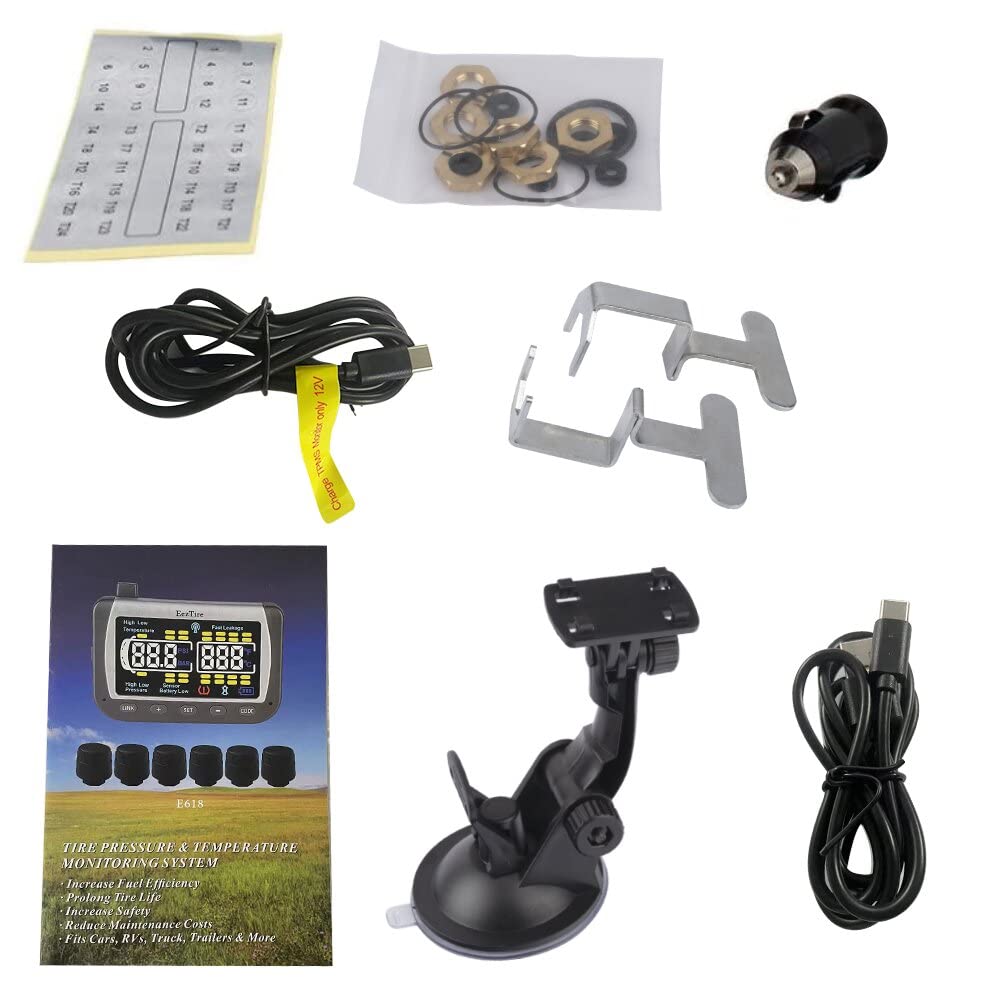 車用ワイヤレスリアルタイムタイヤ空気圧&温度モニタリングシステム 売り切り特価！】送料無料タイヤ空気圧センサー TPMS 気圧 温度